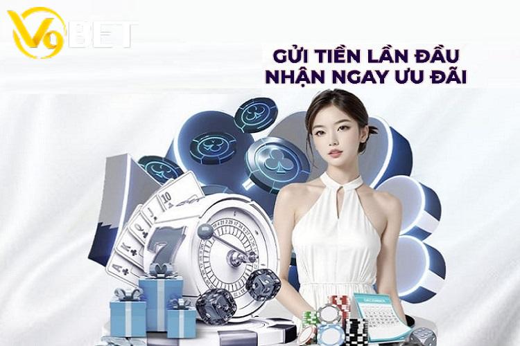 Cổng nạp tiền V9bet được xây dựng hiện đại, tối giản và dễ thao tác